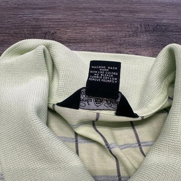 Brooks Brothers Country Club Green Grid Check Men XL Performance Knit Polo Shirt - Picture 9 of 9
